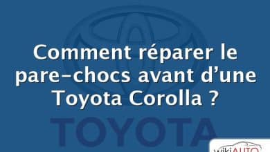 Comment réparer le pare-chocs avant d’une Toyota Corolla ?