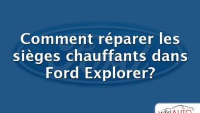 Comment réparer les sièges chauffants dans Ford Explorer?