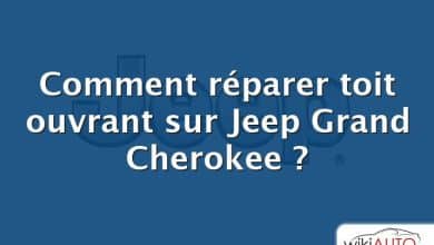 Comment réparer toit ouvrant sur Jeep Grand Cherokee ?