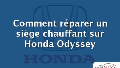 Comment réparer un siège chauffant sur Honda Odyssey