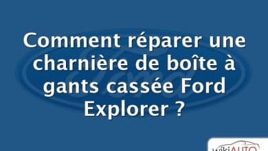 Comment réparer une charnière de boîte à gants cassée Ford Explorer ?