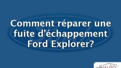 Comment réparer une fuite d’échappement Ford Explorer?