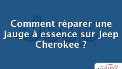 Comment réparer une jauge à essence sur Jeep Cherokee ?