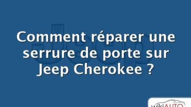 Comment réparer une serrure de porte sur Jeep Cherokee ?