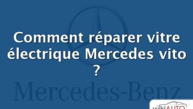 Comment réparer vitre électrique Mercedes vito ?