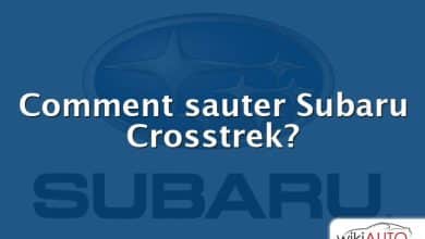 Comment sauter Subaru Crosstrek?