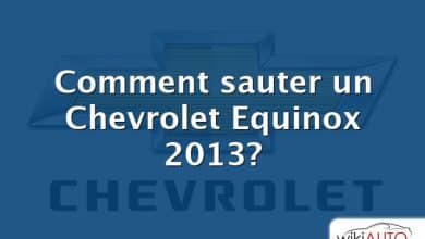 Comment sauter un Chevrolet Equinox 2013?