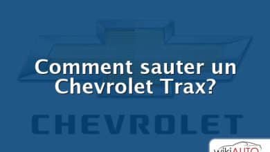 Comment sauter un Chevrolet Trax?