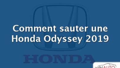 Comment sauter une Honda Odyssey 2019
