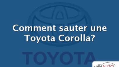 Comment sauter une Toyota Corolla?