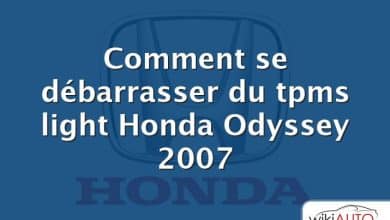 Comment se débarrasser du tpms light Honda Odyssey 2007