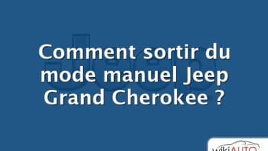 Comment sortir du mode manuel Jeep Grand Cherokee ?