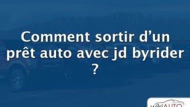 Comment sortir d’un prêt auto avec jd byrider ?