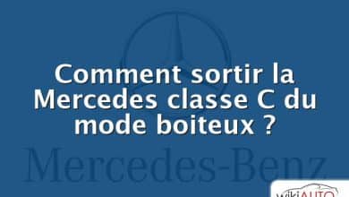 Comment sortir la Mercedes classe C du mode boiteux ?