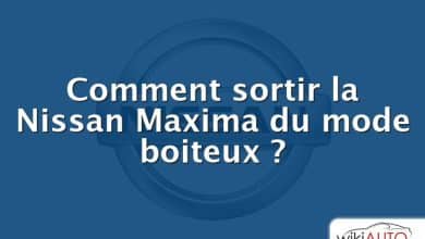 Comment sortir la Nissan Maxima du mode boiteux ?