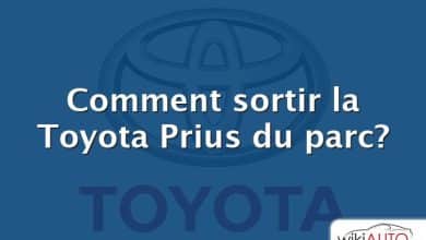 Comment sortir la Toyota Prius du parc?