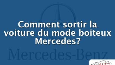Comment sortir la voiture du mode boiteux Mercedes?