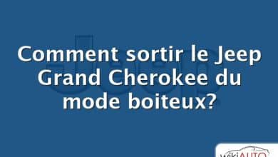 Comment sortir le Jeep Grand Cherokee du mode boiteux?