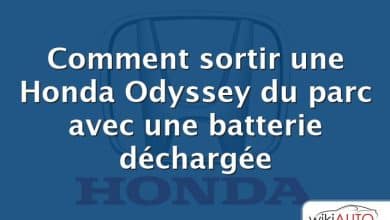 Comment sortir une Honda Odyssey du parc avec une batterie déchargée