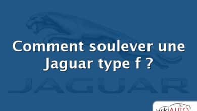 Comment soulever une Jaguar type f ?