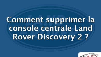 Comment supprimer la console centrale Land Rover Discovery 2 ?