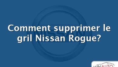 Comment supprimer le gril Nissan Rogue?