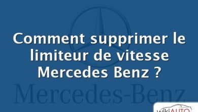 Comment supprimer le limiteur de vitesse Mercedes Benz ?