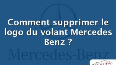 Comment supprimer le logo du volant Mercedes Benz ?