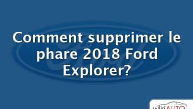 Comment supprimer le phare 2018 Ford Explorer?