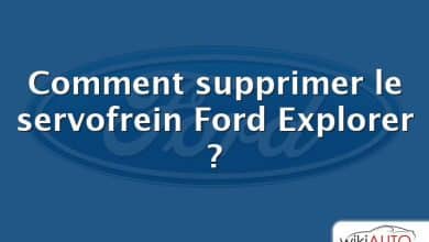 Comment supprimer le servofrein Ford Explorer ?