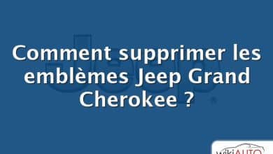 Comment supprimer les emblèmes Jeep Grand Cherokee ?
