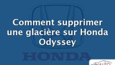 Comment supprimer une glacière sur Honda Odyssey