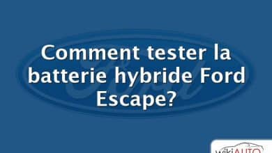 Comment tester la batterie hybride Ford Escape?