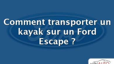 Comment transporter un kayak sur un Ford Escape ?