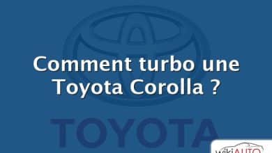Comment turbo une Toyota Corolla ?