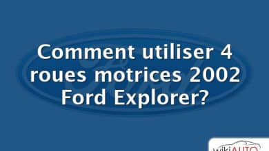 Comment utiliser 4 roues motrices 2002 Ford Explorer?