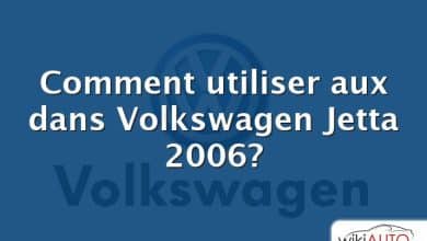 Comment utiliser aux dans Volkswagen Jetta 2006?