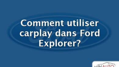 Comment utiliser carplay dans Ford Explorer?