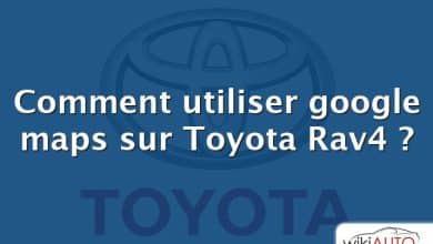 Comment utiliser google maps sur Toyota Rav4 ?