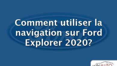 Comment utiliser la navigation sur Ford Explorer 2020?