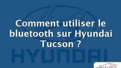 Comment utiliser le bluetooth sur Hyundai Tucson ?