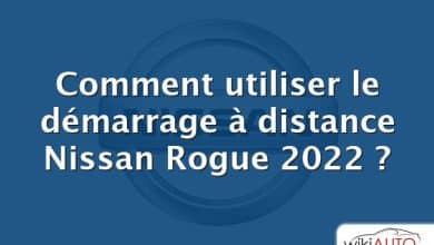 Comment utiliser le démarrage à distance Nissan Rogue 2022 ?