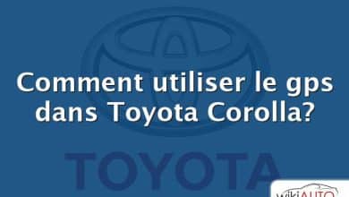 Comment utiliser le gps dans Toyota Corolla?