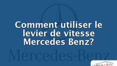 Comment utiliser le levier de vitesse Mercedes Benz?