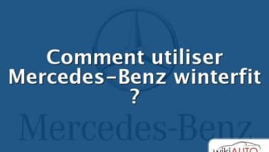 Comment utiliser Mercedes-Benz winterfit ?