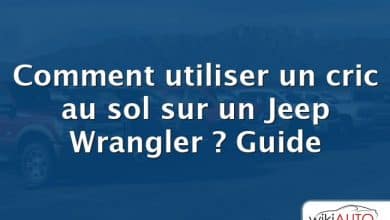 Comment utiliser un cric au sol sur un Jeep Wrangler ?  Guide