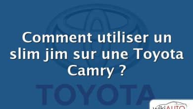 Comment utiliser un slim jim sur une Toyota Camry ?