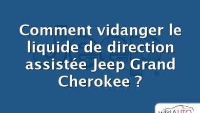 Comment vidanger le liquide de direction assistée Jeep Grand Cherokee ?