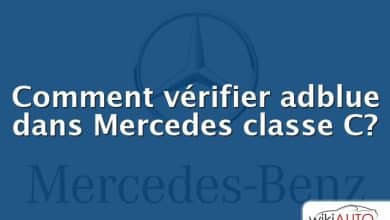 Comment vérifier adblue dans Mercedes classe C?