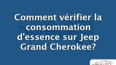 Comment vérifier la consommation d’essence sur Jeep Grand Cherokee?